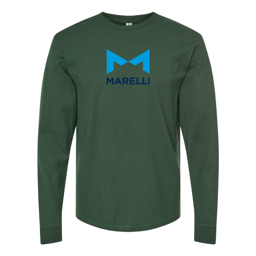Men's Magneti-Marelli Logo Cotton Long Sleeve T-Shirt
