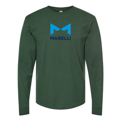 Men's Magneti-Marelli Logo Cotton Long Sleeve T-Shirt