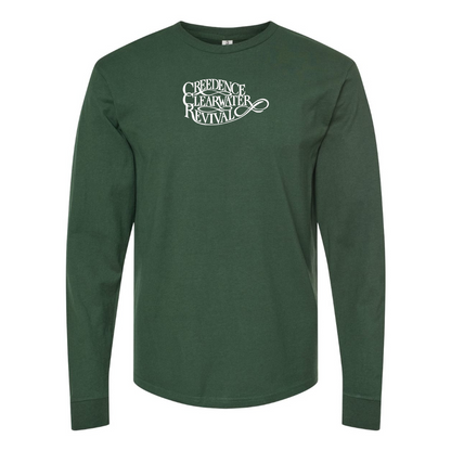 Men's Creedence Clearwater Revival Logo Cotton Long Sleeve T-Shirt