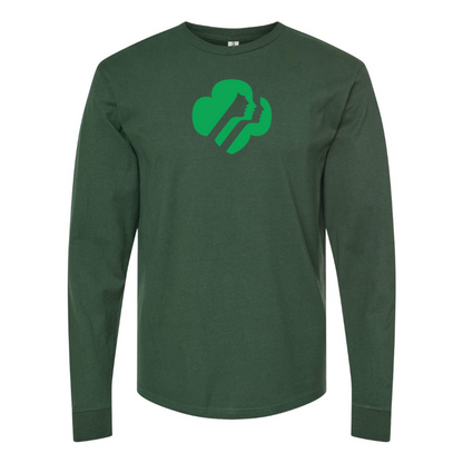 Men's Girl Scouts Logo Cotton Long Sleeve T-Shirt