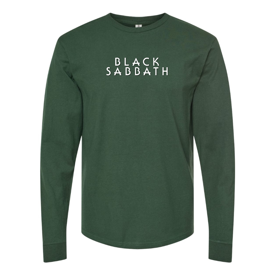 Men's Black Sabbath Logo Cotton Long Sleeve T-Shirt