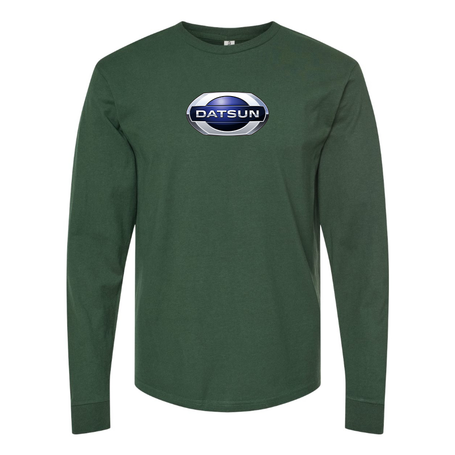 Men's Datsun Logo Cotton Long Sleeve T-Shirt