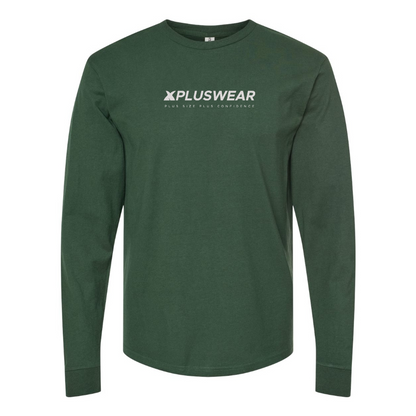 Men's Xpluswear Logo Cotton Long Sleeve T-Shirt