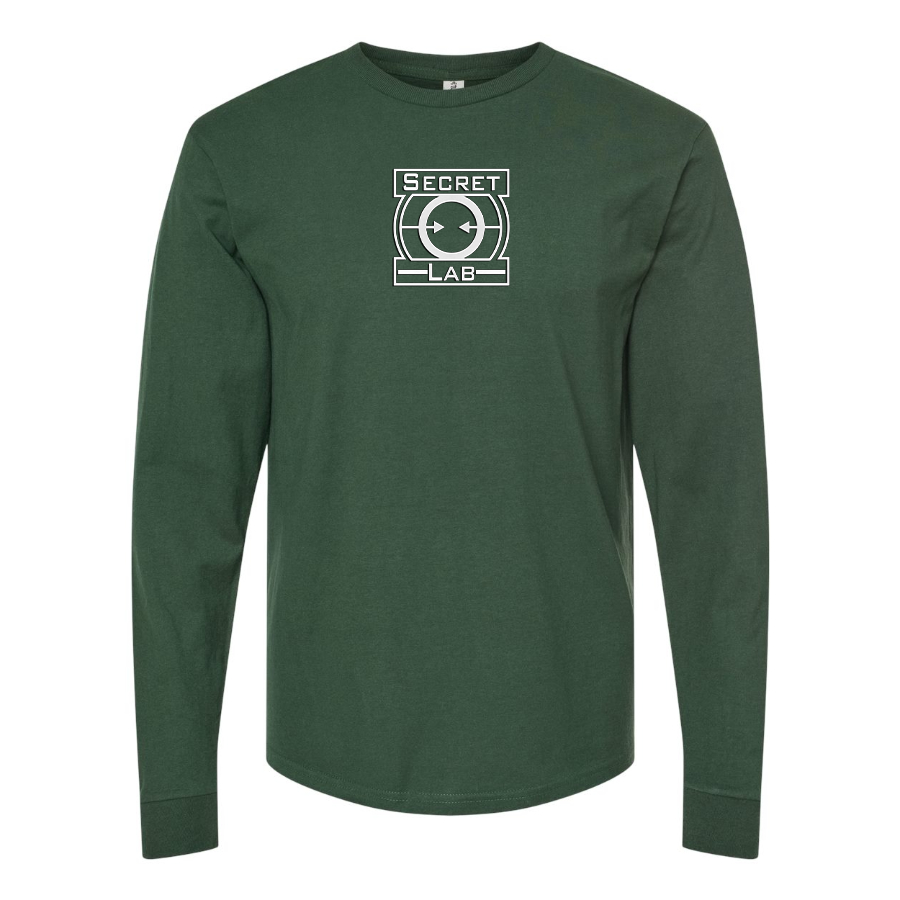 Men's Secret Lab Symbol Logo Cotton Long Sleeve T-Shirt