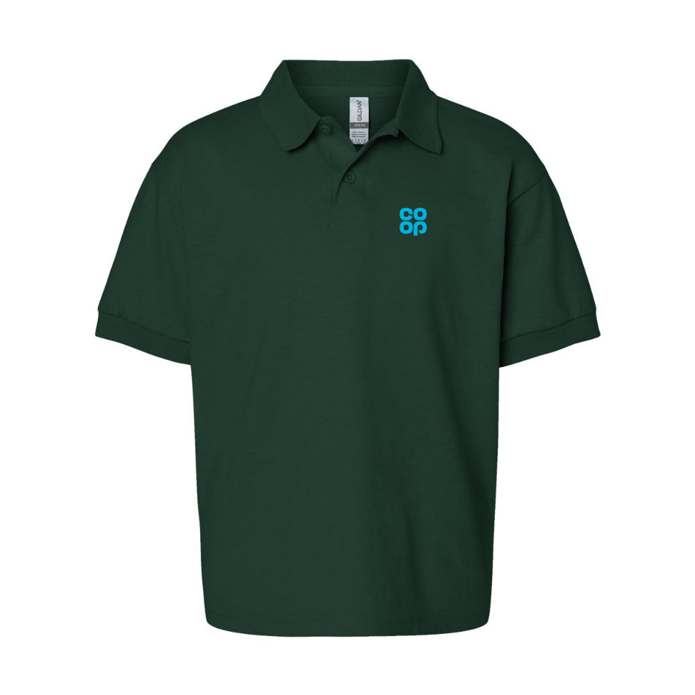 Youth CoOp Gildan Dry Blend Jersey Polo