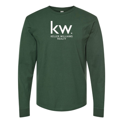 Men's Keller Williams Logo  Cotton Long Sleeve T-Shirt