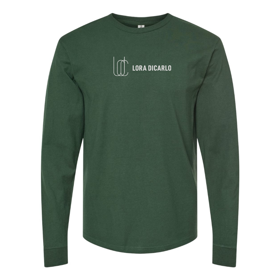 Men's Lora Dicarlo  Logo Cotton Long Sleeve T-Shirt