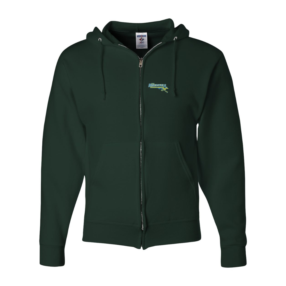 Men's CSU-Bakersfield Roadrunners JERZEES NuBlend Full-Zip Hooded Sweatshirt