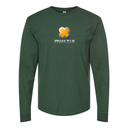 Men's Multix Logo Cotton Long Sleeve T-Shirt