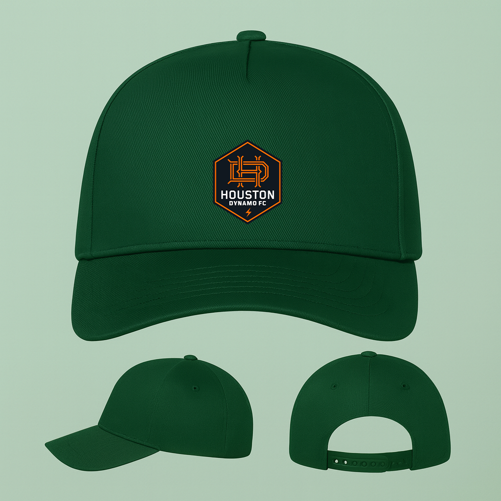 Houston Dynamo FC Soccer Five Panel Twill Snapback Cap