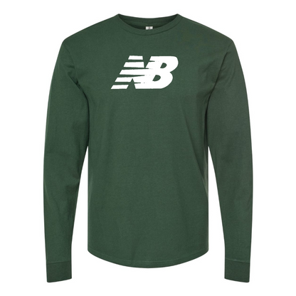 Men's New Balance Logo  Cotton Long Sleeve T-Shirt