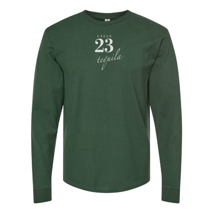 Men's Calle 23 Logo Cotton Long Sleeve T-Shirt