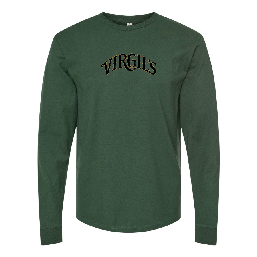 Men's Virgils  Logo Cotton Long Sleeve T-Shirt