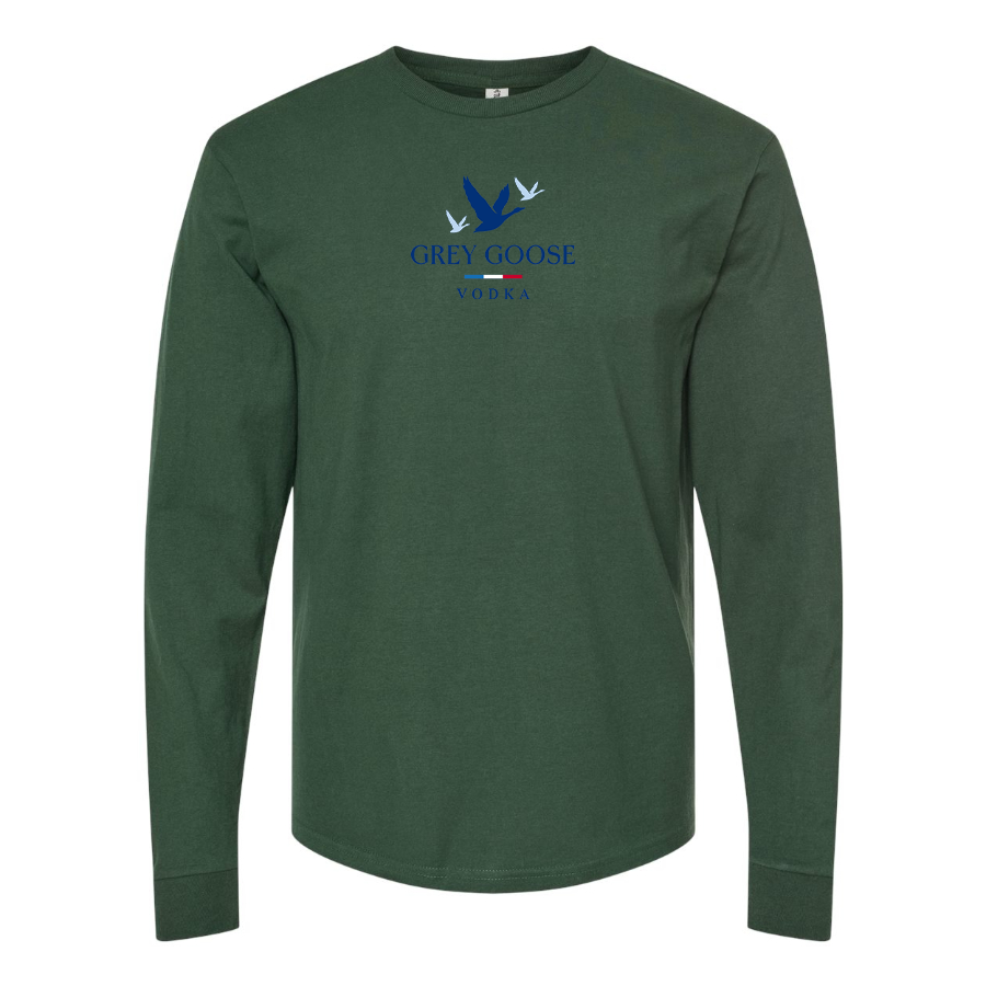 Men's Grey Goose Logo Long Sleeve T-Shirt