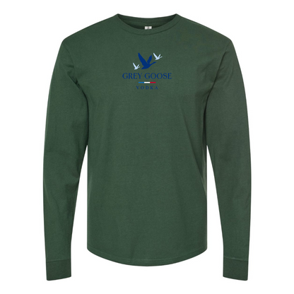 Men's Grey Goose Logo Long Sleeve T-Shirt