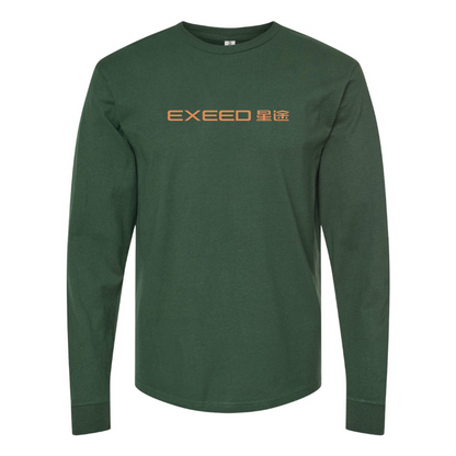 Men's Exeed Logo Cotton Long Sleeve T-Shirt