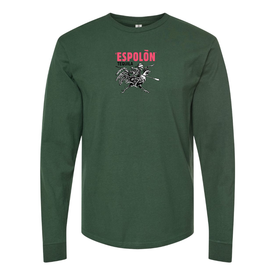 Men's Espolon Logo Cotton Long Sleeve T-Shirt
