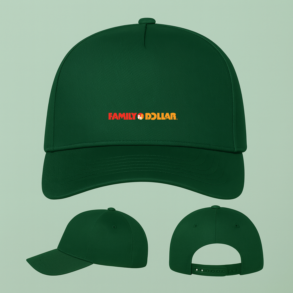 Family Dollar Logo Five Panel Twill Snapback Cap