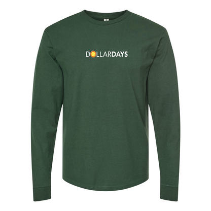 Men's Dollar Days Logo Cotton Long Sleeve T-Shirt