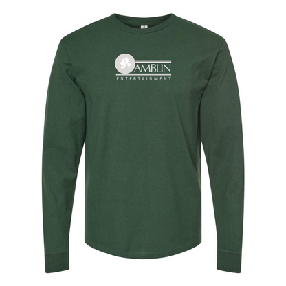 Men's Amblin Entertainment Logo Cotton Long Sleeve T-Shirt