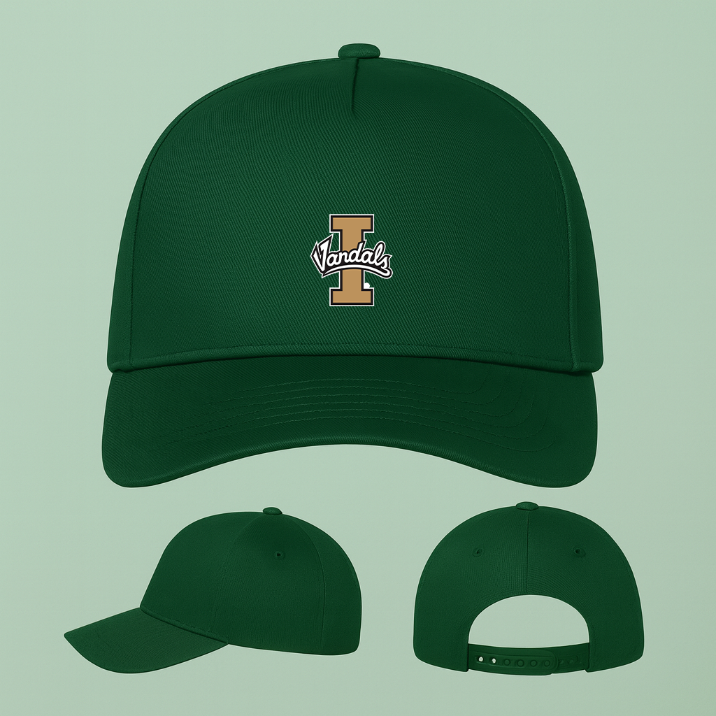 Idaho Vandals Logo Five Panel Twill Snapback Cap