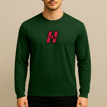 Men's Hartford Hawks Logo Long Sleeve T-Shirt