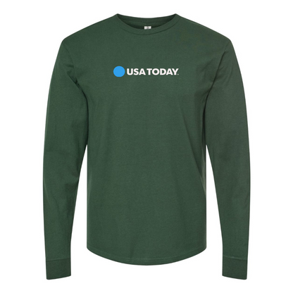 Men's USA Today Logo Cotton Long Sleeve T-Shirt