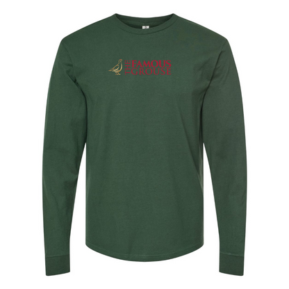 Men's Famous Grouse Logo Cotton Long Sleeve T-Shirt
