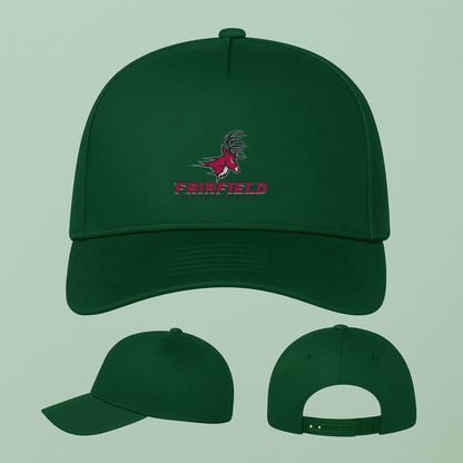 Fairfield Stags Logo Five Panel Twill Snapback Cap