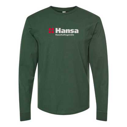 Men's Hansa Logo Cotton Long Sleeve T-Shirt