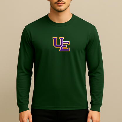 Men's Evansville Purple Aces Logo Long Sleeve T-Shirt