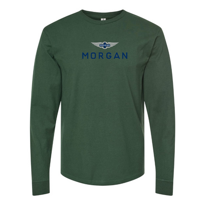 Men's Morgan Logo Cotton Long Sleeve T-Shirt