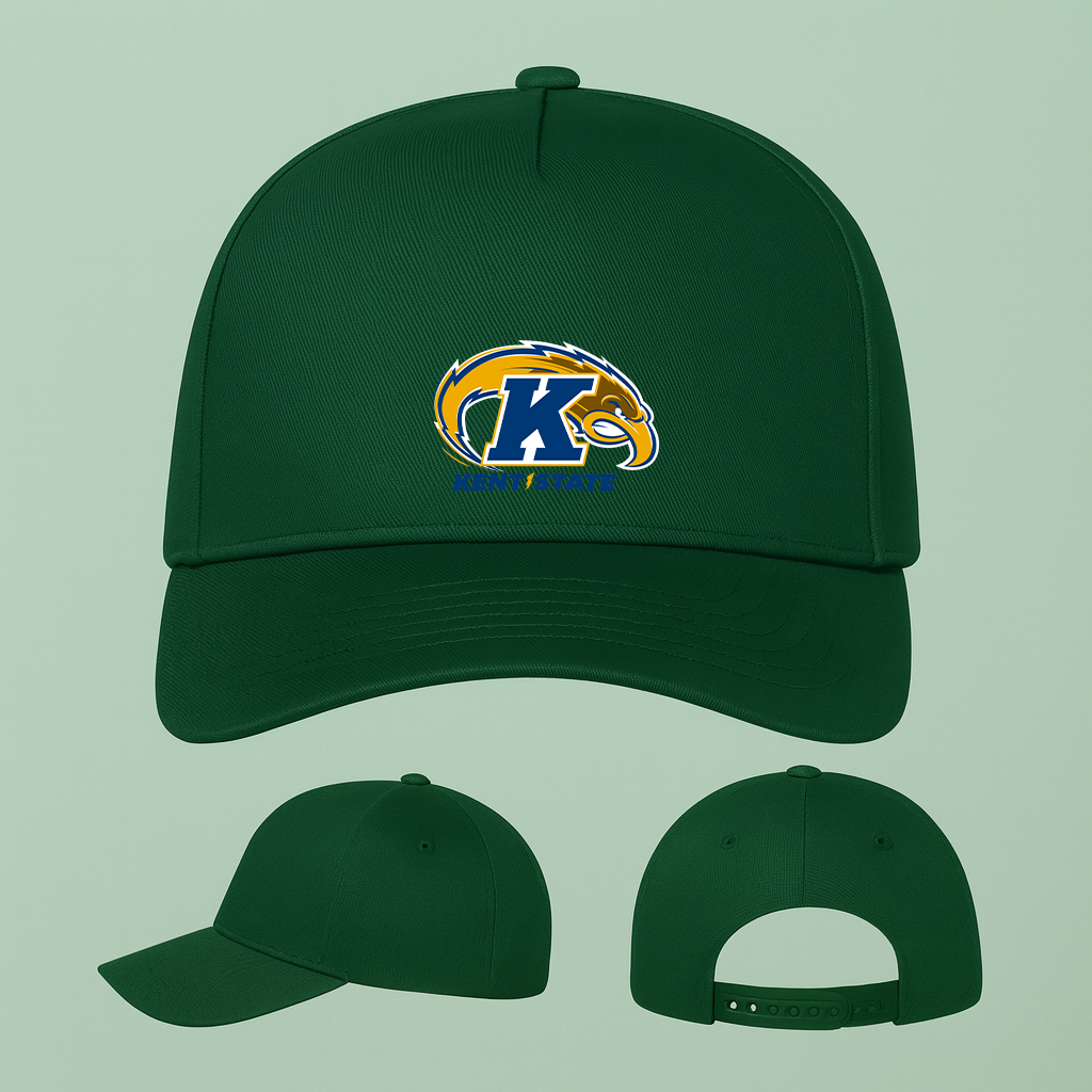 Kent State Golden Flashes Logo Five Panel Twill Snapback Cap
