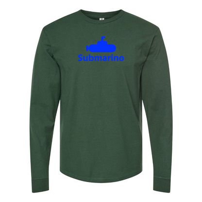 Men's Submarino Logo Cotton Long Sleeve T-Shirt