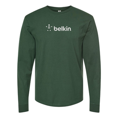 Men's Belkin Logo Cotton Long Sleeve T-Shirt