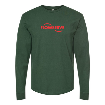 Men's Flowserve Logo Cotton Long Sleeve T-Shirt