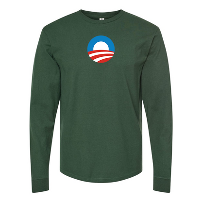 Men's Obama Logo Long Sleeve T-Shirt