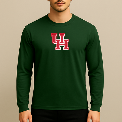 Men's Houston Cougars Logo Long Sleeve T-Shirt