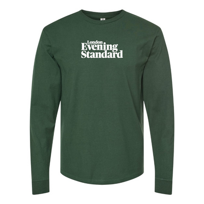 Men's London Evening Standard  Logo Cotton Long Sleeve T-Shirt