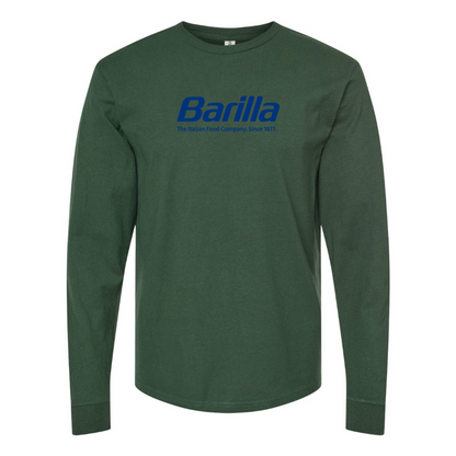 Men's Barilla Logo Cotton Long Sleeve T-Shirt