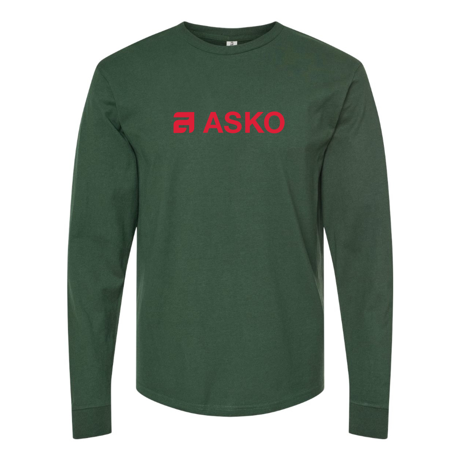 Men's Asko Logo Cotton Long Sleeve T-Shirt