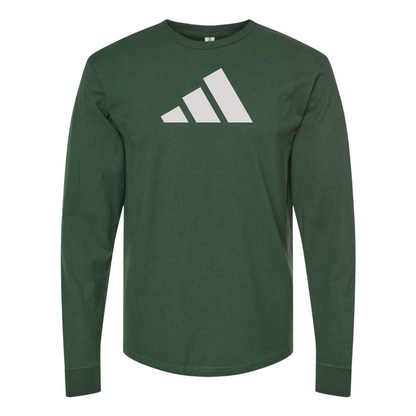 Men's Adidas Logo Cotton Long Sleeve T-Shirt