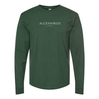 Men's Accessorize Logo Cotton Long Sleeve T-Shirt