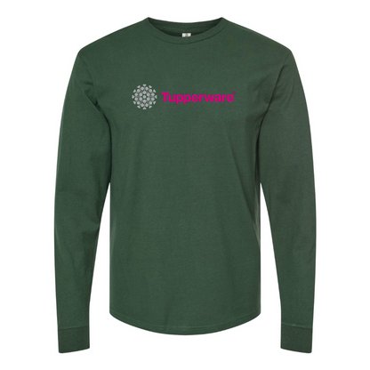 Men's Tupperware Logo Cotton Long Sleeve T-Shirt