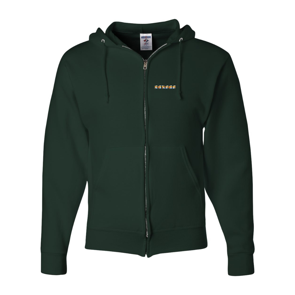 Men's Kansas JERZEES NuBlend Full-Zip Hooded Sweatshirt
