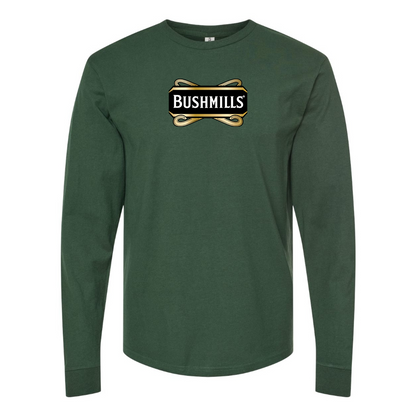 Men's Bushmills Logo Cotton Long Sleeve T-Shirt