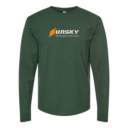 Men's SUNSKY Logo Cotton Long Sleeve T-Shirt