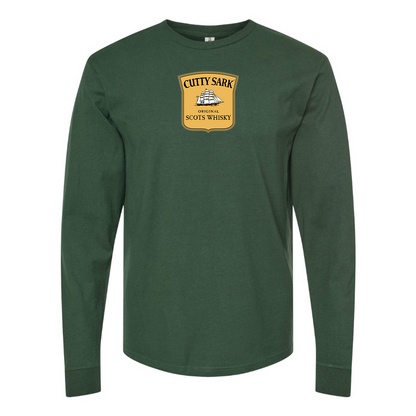 Men's Cutty Sark Logo Cotton Long Sleeve T-Shirt