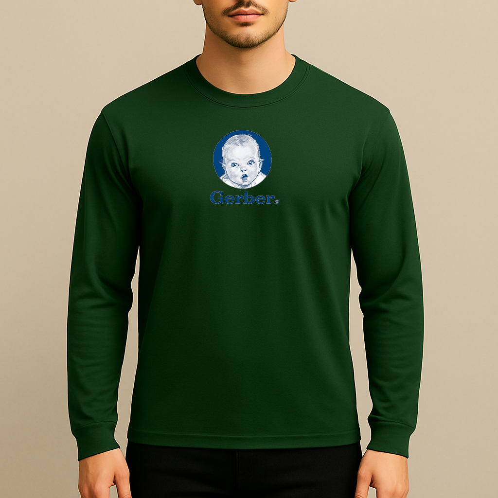 Men's Gerber Life Insurance Logo Long Sleeve T-Shirt