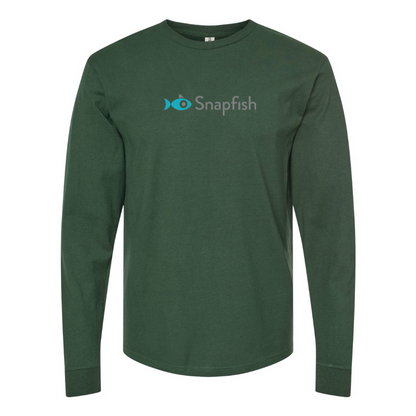 Men's Snapfish Logo Cotton Long Sleeve T-Shirt